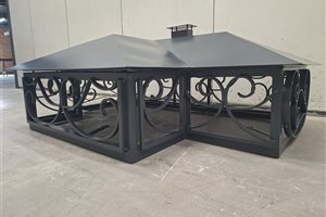 Toit de Barbecue Thermolaqué 7016, Pourquié Thermolaquage Aveyron