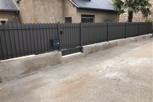 Thermolaquage d'un portillon et d'une clôture, Aveyron - Pourquie