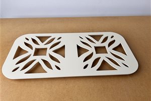 Double dessous de plat sur mesure thermolaqué - Pourquié métallier