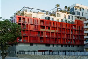 Habillage façade immeuble sur mesure pourquié sud aveyron 