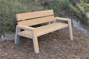 Banc fer bois sur mesure - Métallerie Pourquié