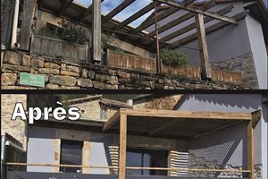 Brise vue moderne en alu, Aménagement extérieur fabriqué à Millau Aveyron France