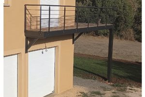 Fabrication sur mesure d'une terrasse en acier, Aveyron - Pourquié 