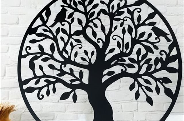 Décoration arbre de vie et fleur avec papillons