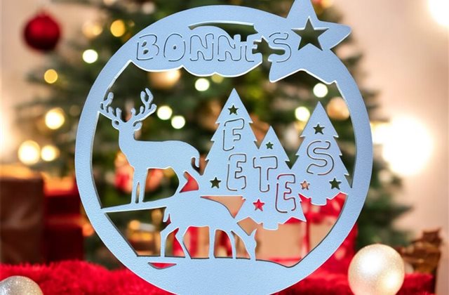 Décoration de Noël en métal