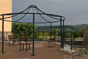 Pergola ronde métallique fabriqué en Aveyron