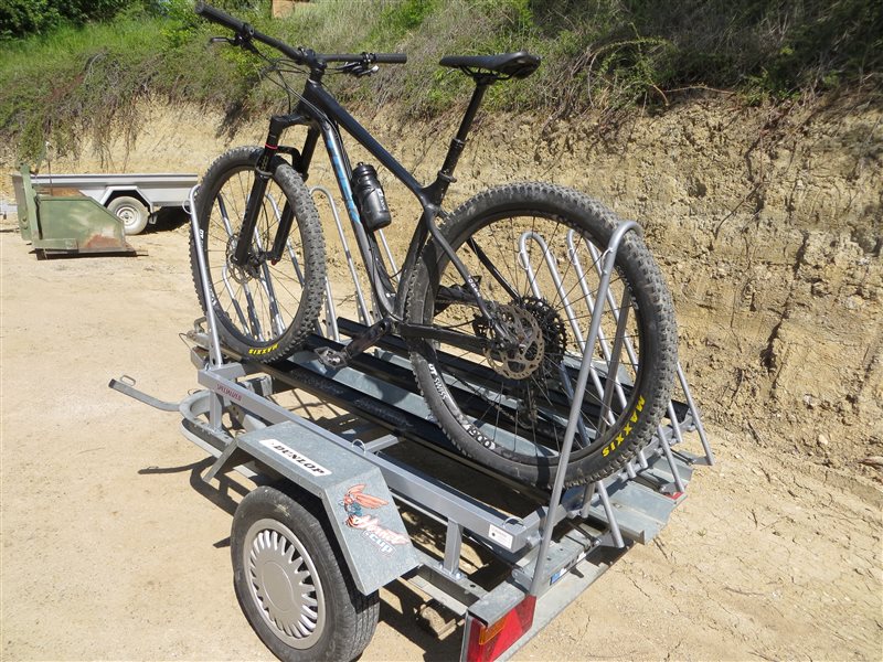 Remorque aménagée pour transporter ses vélos